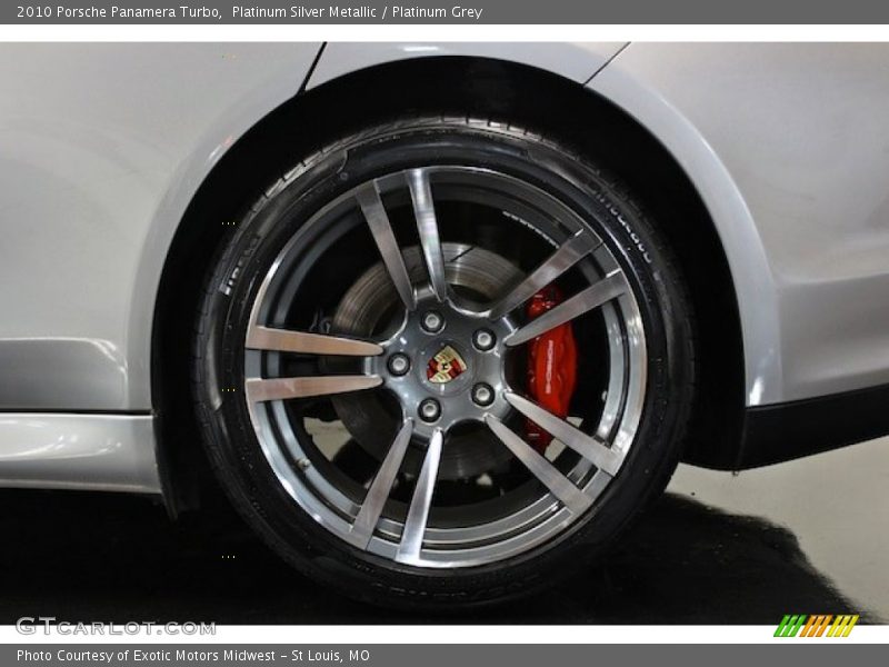 Platinum Silver Metallic / Platinum Grey 2010 Porsche Panamera Turbo