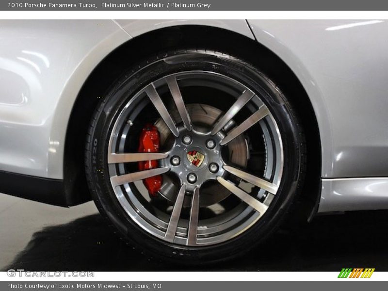 Platinum Silver Metallic / Platinum Grey 2010 Porsche Panamera Turbo