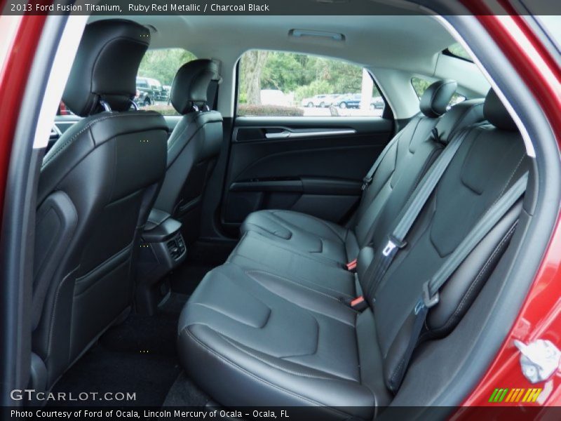 Ruby Red Metallic / Charcoal Black 2013 Ford Fusion Titanium
