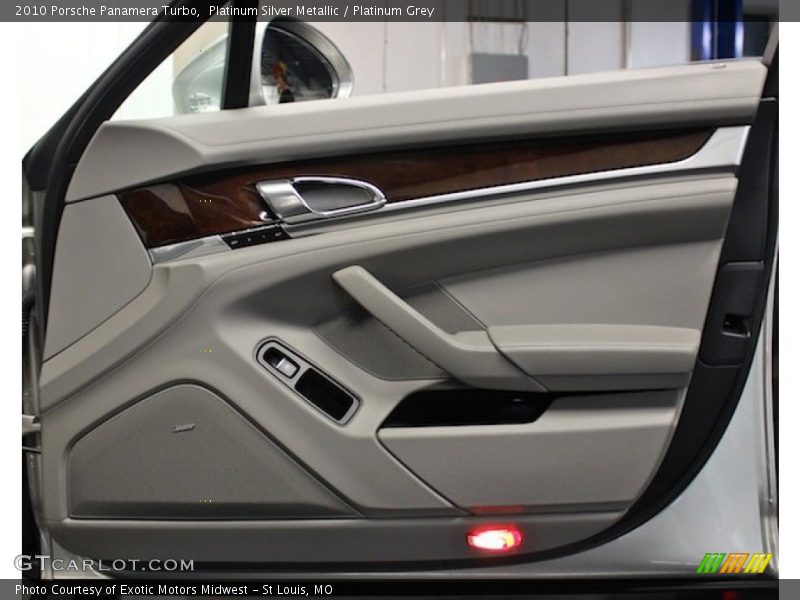 Platinum Silver Metallic / Platinum Grey 2010 Porsche Panamera Turbo
