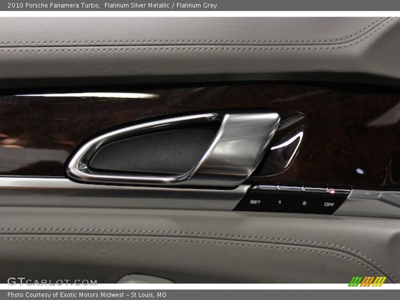 Platinum Silver Metallic / Platinum Grey 2010 Porsche Panamera Turbo