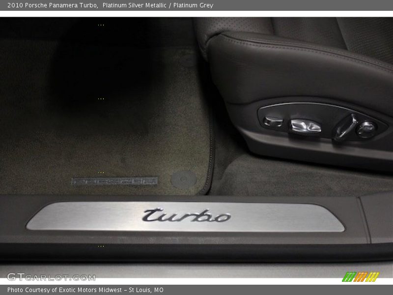 Platinum Silver Metallic / Platinum Grey 2010 Porsche Panamera Turbo
