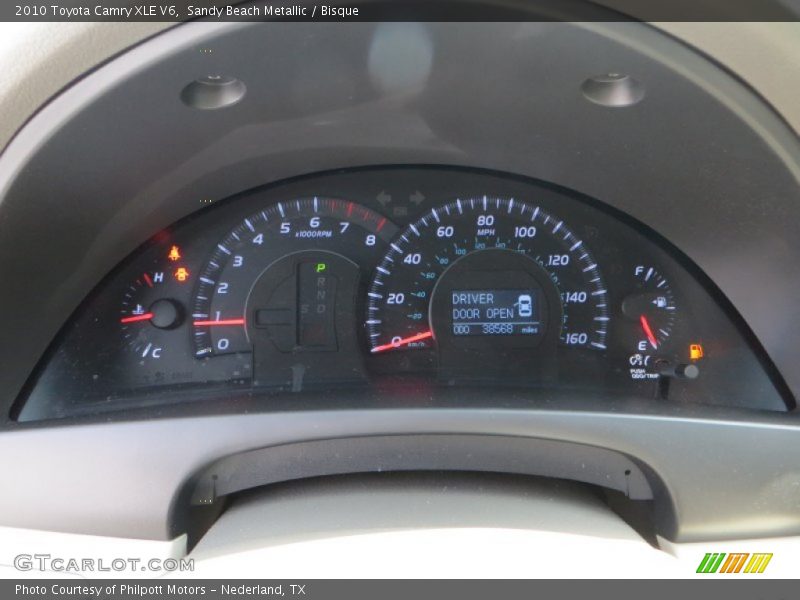 Sandy Beach Metallic / Bisque 2010 Toyota Camry XLE V6