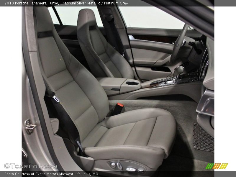 Platinum Silver Metallic / Platinum Grey 2010 Porsche Panamera Turbo