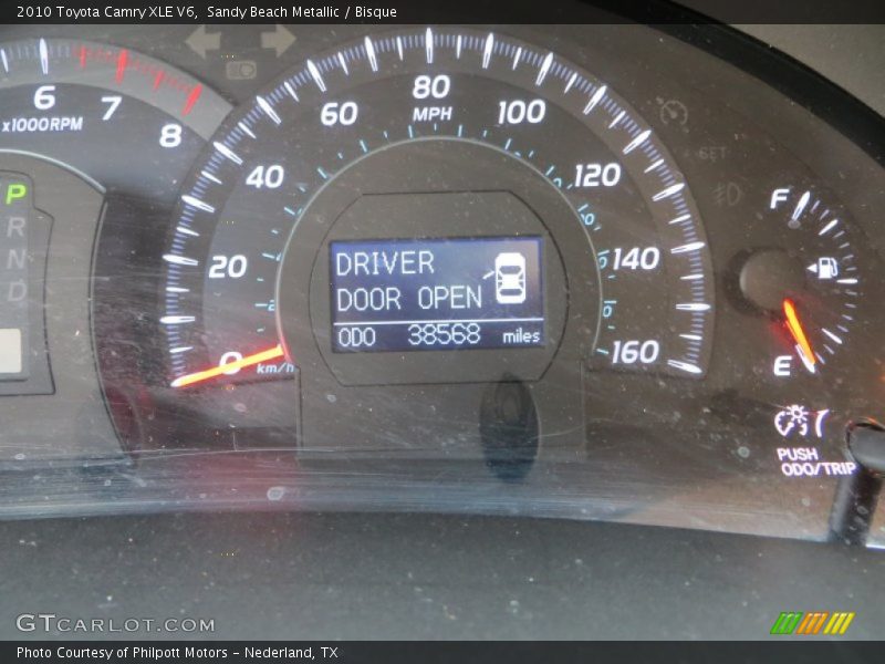 Sandy Beach Metallic / Bisque 2010 Toyota Camry XLE V6