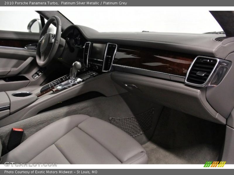 Platinum Silver Metallic / Platinum Grey 2010 Porsche Panamera Turbo