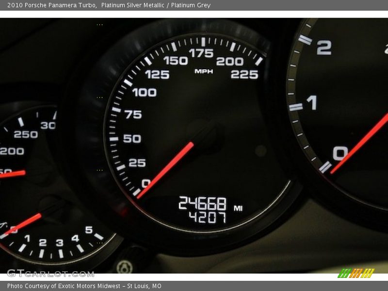 Platinum Silver Metallic / Platinum Grey 2010 Porsche Panamera Turbo