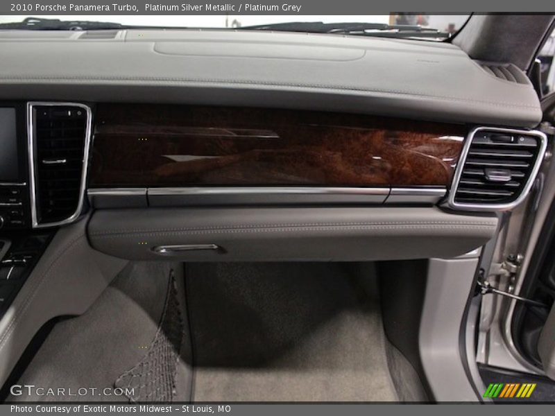 Platinum Silver Metallic / Platinum Grey 2010 Porsche Panamera Turbo