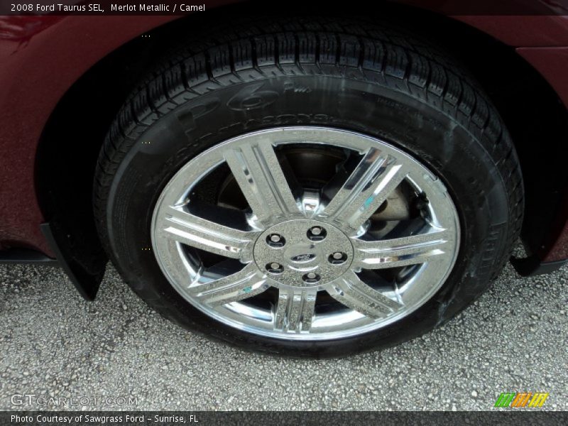 Merlot Metallic / Camel 2008 Ford Taurus SEL