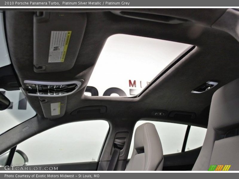 Platinum Silver Metallic / Platinum Grey 2010 Porsche Panamera Turbo