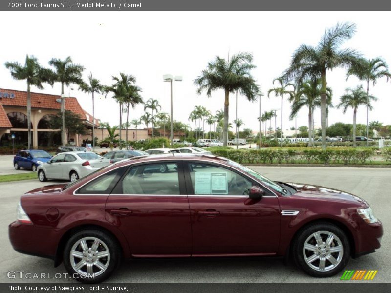 Merlot Metallic / Camel 2008 Ford Taurus SEL