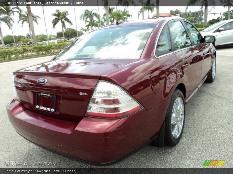 Merlot Metallic / Camel 2008 Ford Taurus SEL