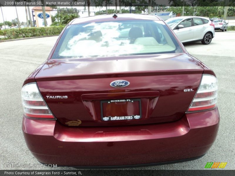 Merlot Metallic / Camel 2008 Ford Taurus SEL