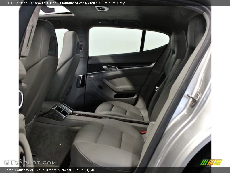 Rear Seat of 2010 Panamera Turbo