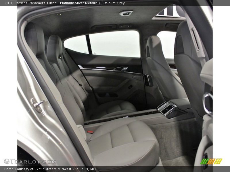 Rear Seat of 2010 Panamera Turbo