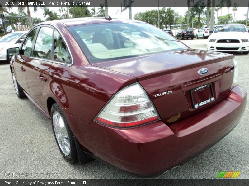 Merlot Metallic / Camel 2008 Ford Taurus SEL