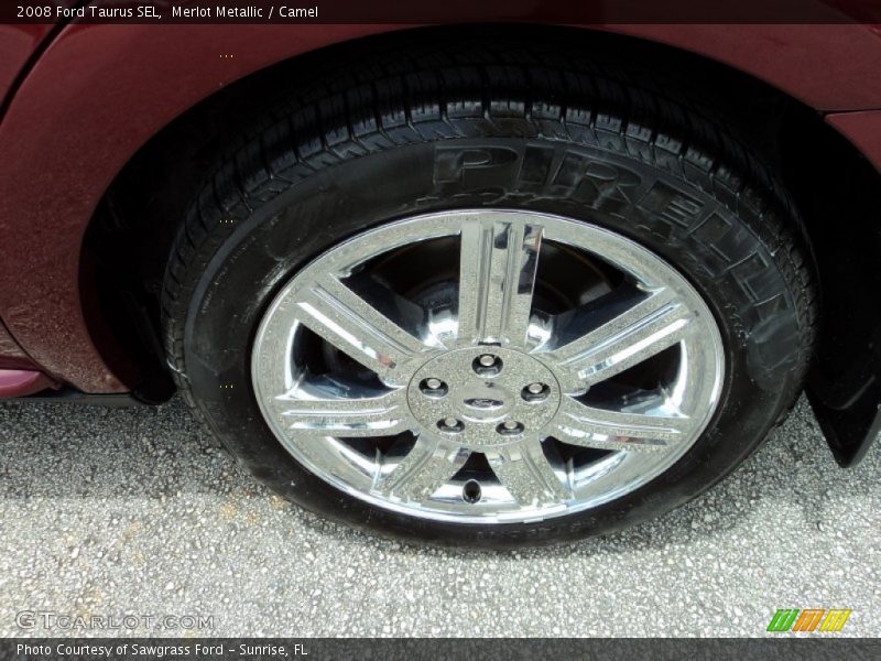 Merlot Metallic / Camel 2008 Ford Taurus SEL