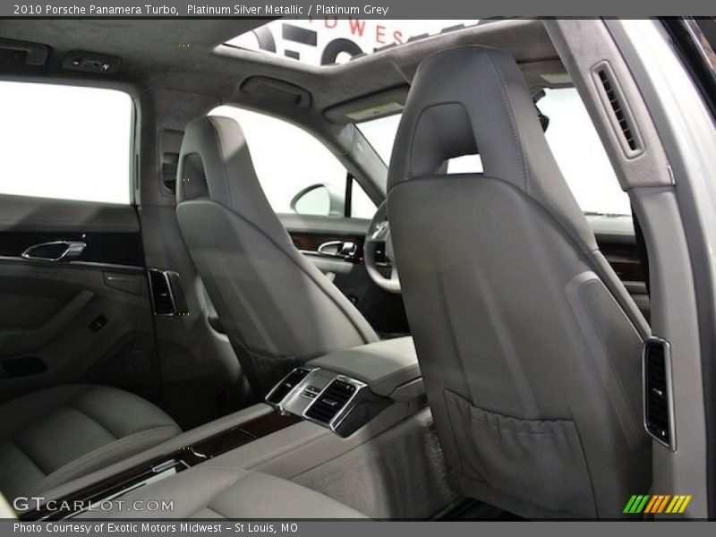 Platinum Silver Metallic / Platinum Grey 2010 Porsche Panamera Turbo