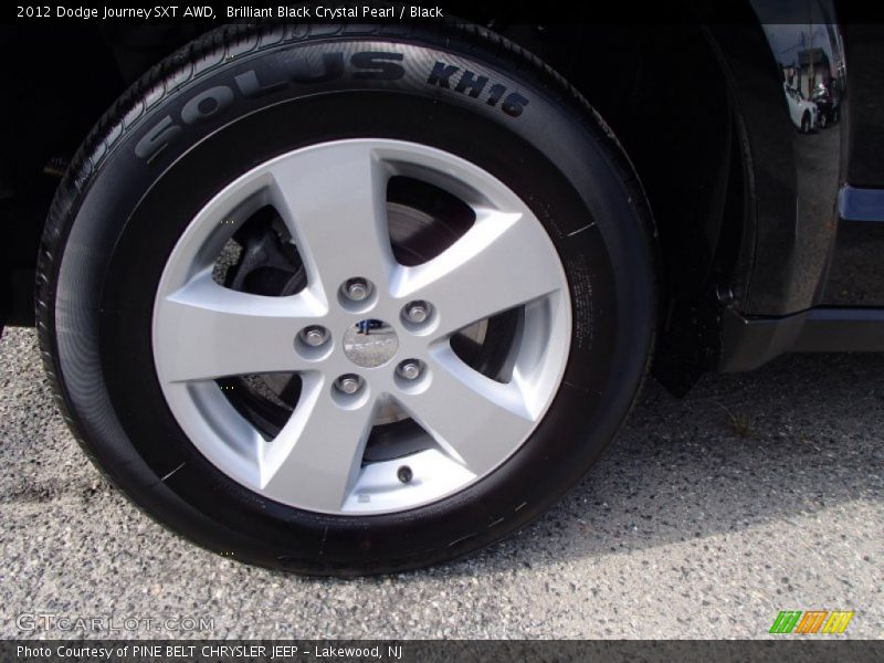 Brilliant Black Crystal Pearl / Black 2012 Dodge Journey SXT AWD