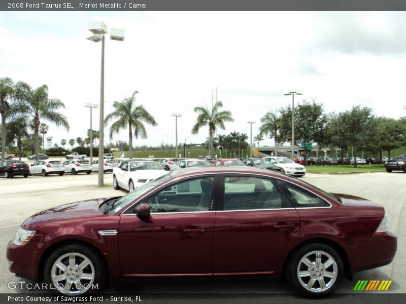 Merlot Metallic / Camel 2008 Ford Taurus SEL