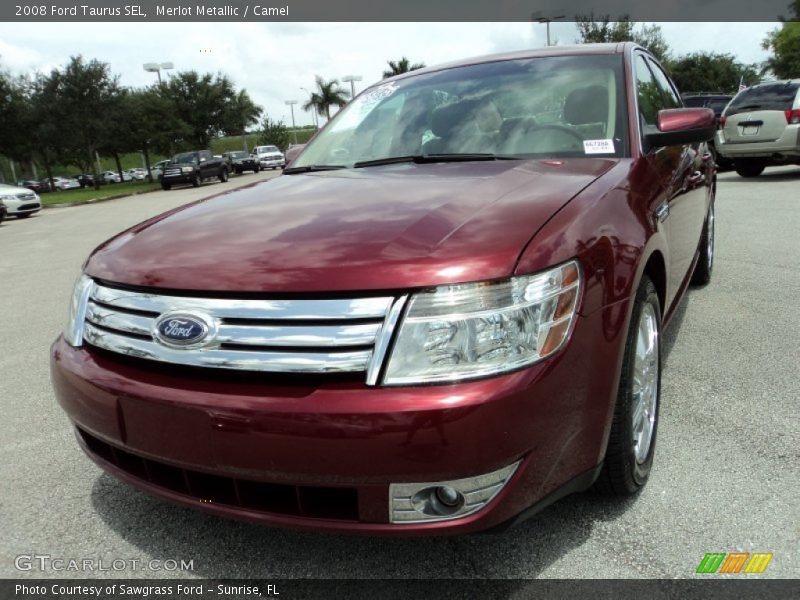 Merlot Metallic / Camel 2008 Ford Taurus SEL
