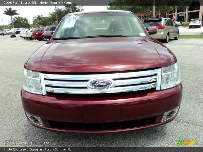 Merlot Metallic / Camel 2008 Ford Taurus SEL