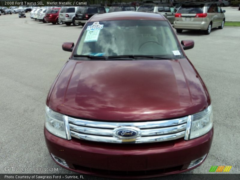Merlot Metallic / Camel 2008 Ford Taurus SEL