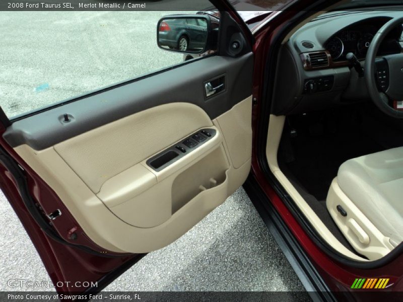 Merlot Metallic / Camel 2008 Ford Taurus SEL