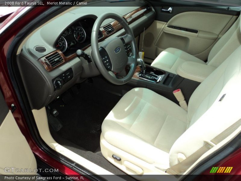 Merlot Metallic / Camel 2008 Ford Taurus SEL