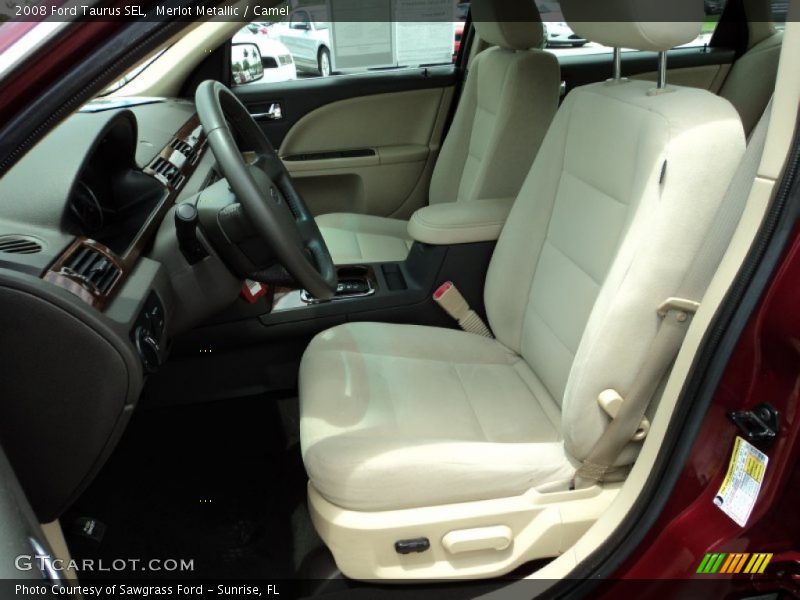 Merlot Metallic / Camel 2008 Ford Taurus SEL