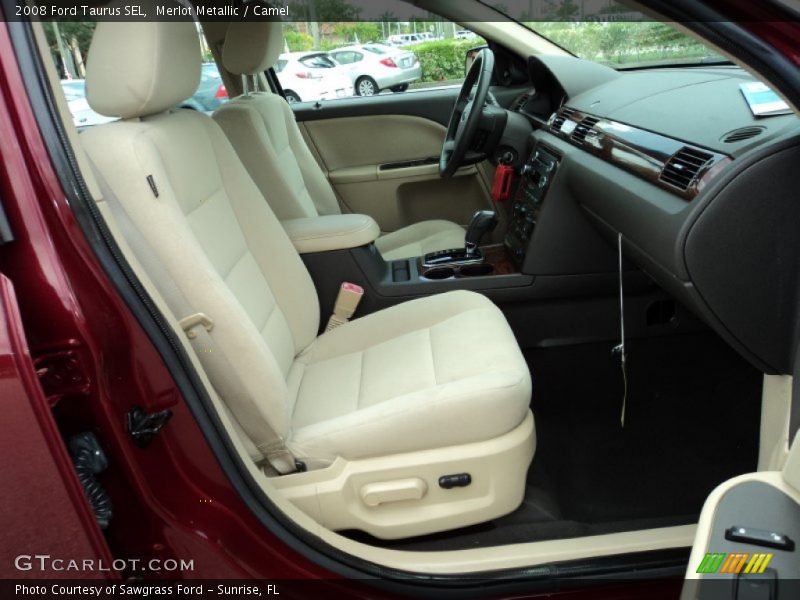 Merlot Metallic / Camel 2008 Ford Taurus SEL