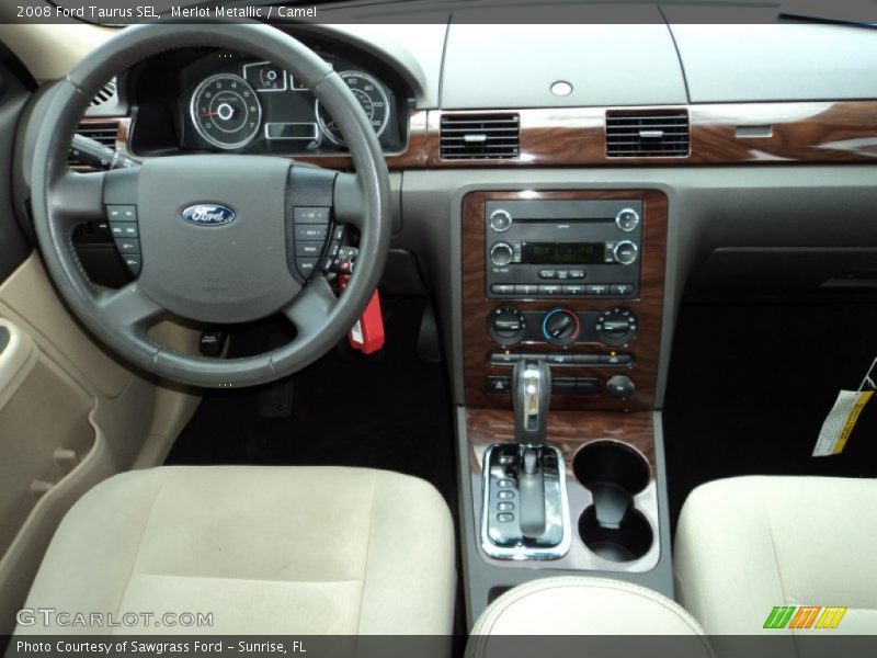 Merlot Metallic / Camel 2008 Ford Taurus SEL