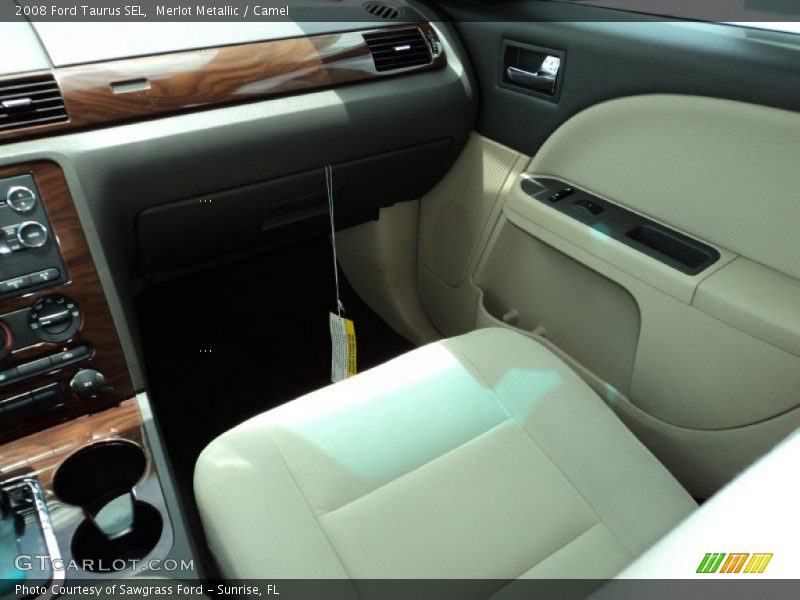 Merlot Metallic / Camel 2008 Ford Taurus SEL