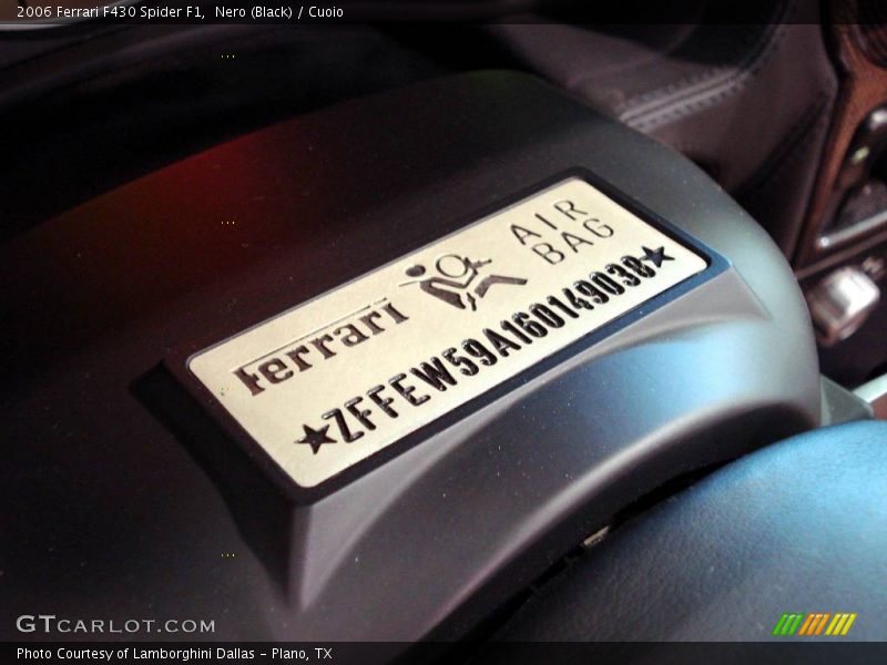 Nero (Black) / Cuoio 2006 Ferrari F430 Spider F1