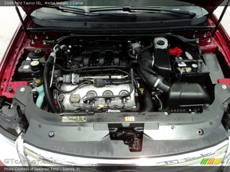 Merlot Metallic / Camel 2008 Ford Taurus SEL