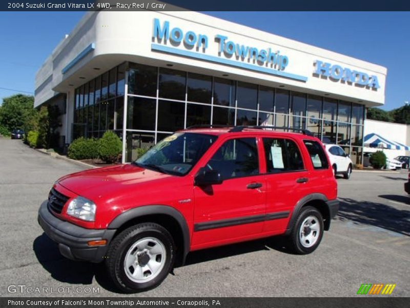 Racy Red / Gray 2004 Suzuki Grand Vitara LX 4WD