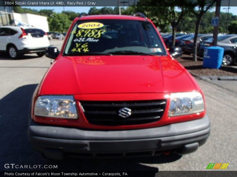 Racy Red / Gray 2004 Suzuki Grand Vitara LX 4WD
