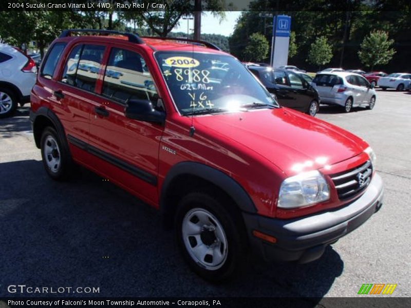 Racy Red / Gray 2004 Suzuki Grand Vitara LX 4WD