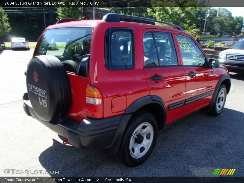 Racy Red / Gray 2004 Suzuki Grand Vitara LX 4WD