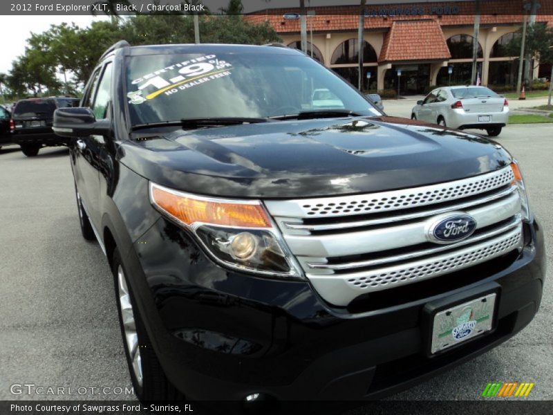 Black / Charcoal Black 2012 Ford Explorer XLT