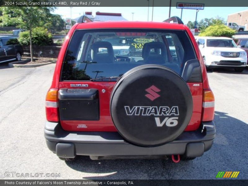 Racy Red / Gray 2004 Suzuki Grand Vitara LX 4WD