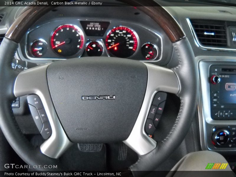 Carbon Black Metallic / Ebony 2014 GMC Acadia Denali