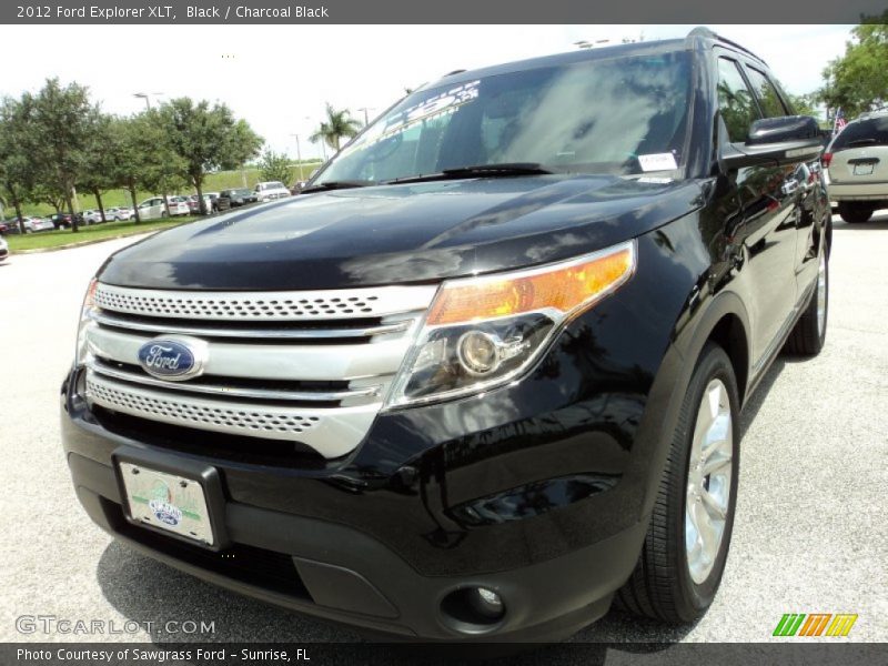 Black / Charcoal Black 2012 Ford Explorer XLT