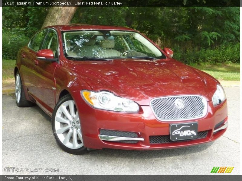 Claret Red Metallic / Barley 2010 Jaguar XF Premium Sport Sedan
