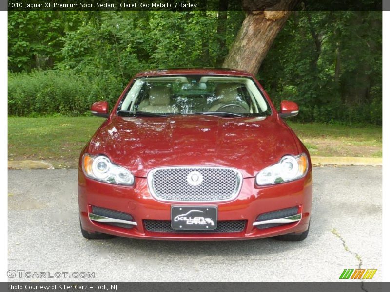 Claret Red Metallic / Barley 2010 Jaguar XF Premium Sport Sedan