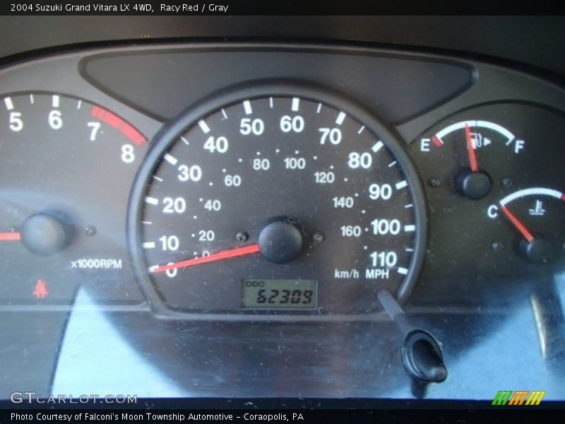 Racy Red / Gray 2004 Suzuki Grand Vitara LX 4WD