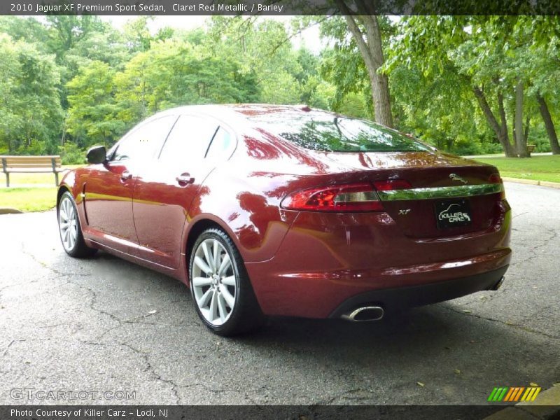 Claret Red Metallic / Barley 2010 Jaguar XF Premium Sport Sedan