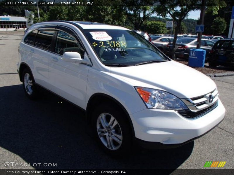 Taffeta White / Gray 2011 Honda CR-V EX-L 4WD