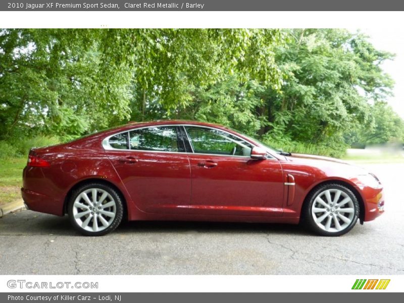 Claret Red Metallic / Barley 2010 Jaguar XF Premium Sport Sedan