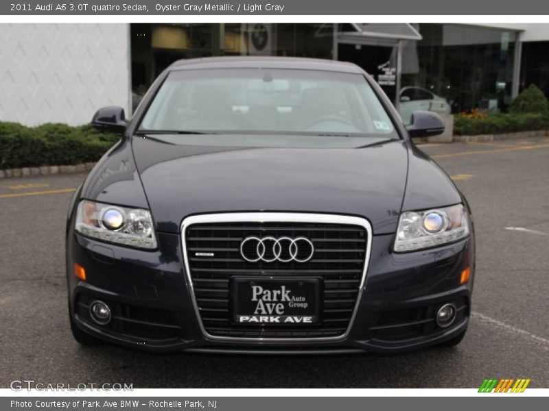 Oyster Gray Metallic / Light Gray 2011 Audi A6 3.0T quattro Sedan